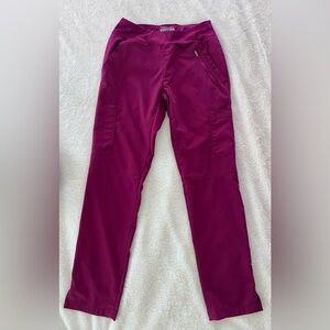 EUC Purple Label Yoga by Healing Hands Scrub Bottoms